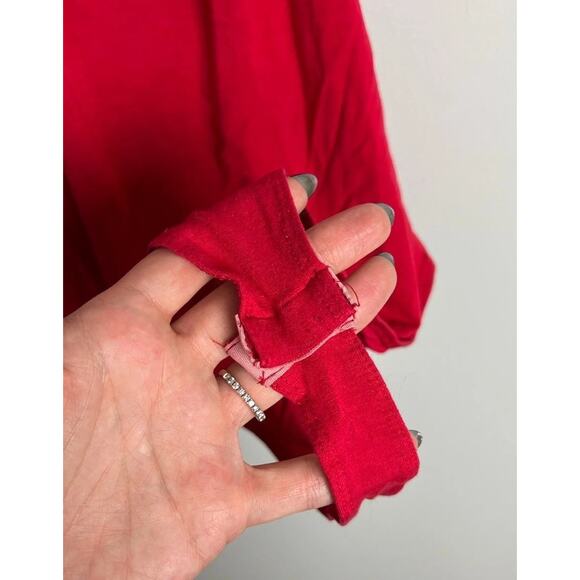 ASOS Red Halter Bodysuit Size 6 US / 10 UK Sleeveless Stretchy Clubwear Festival - Picture 3 of 6